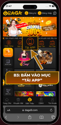 giao diện app daga casino 